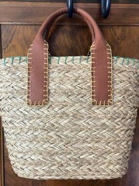Straw Satchel Bag